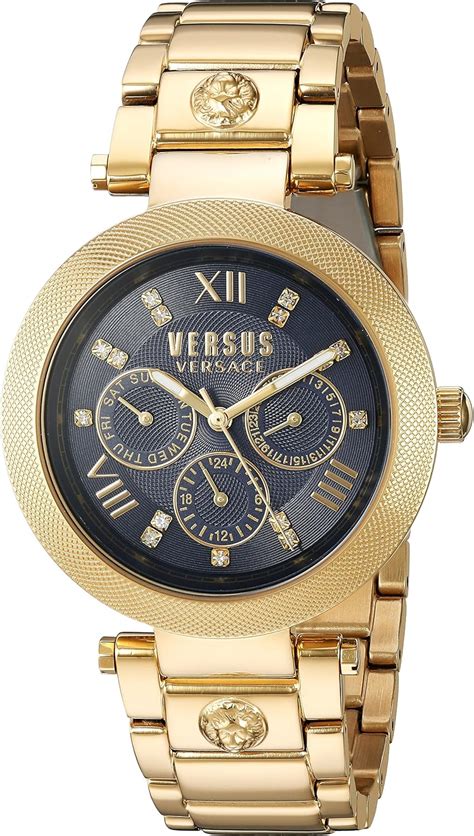 versace gold watch women|versus versace gold watch.